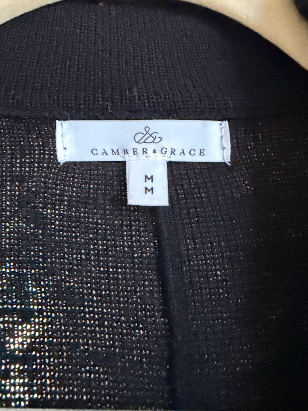 RW&CO. Camber & Grace Black Open Front Cardigan | Longline Knit | Size Medium - Picture 3 of 6